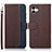 Funda de Cuero Cartera con Soporte Carcasa A09D para Samsung Galaxy A04 4G Marron