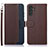 Funda de Cuero Cartera con Soporte Carcasa A09D para Samsung Galaxy A04s Marron