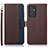 Funda de Cuero Cartera con Soporte Carcasa A09D para Samsung Galaxy A15 4G Marron