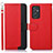 Funda de Cuero Cartera con Soporte Carcasa A09D para Samsung Galaxy A15 4G Rojo