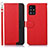 Funda de Cuero Cartera con Soporte Carcasa A09D para Samsung Galaxy A51 5G Rojo