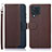 Funda de Cuero Cartera con Soporte Carcasa A09D para Samsung Galaxy M32 4G Marron