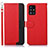 Funda de Cuero Cartera con Soporte Carcasa A09D para Samsung Galaxy M40S Rojo