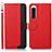 Funda de Cuero Cartera con Soporte Carcasa A09D para Sony Xperia 5 IV Rojo