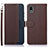 Funda de Cuero Cartera con Soporte Carcasa A09D para Sony Xperia Ace III Marron