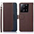 Funda de Cuero Cartera con Soporte Carcasa A09D para Xiaomi Mi 13T 5G Marron