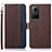 Funda de Cuero Cartera con Soporte Carcasa A09D para Xiaomi Redmi Note 12S Marron