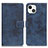 Funda de Cuero Cartera con Soporte Carcasa A10 para Apple iPhone 14 Azul