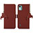 Funda de Cuero Cartera con Soporte Carcasa A10D para Nokia C12 Plus Marron