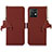 Funda de Cuero Cartera con Soporte Carcasa A11D para Motorola Moto Edge 40 Pro 5G Marron