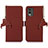 Funda de Cuero Cartera con Soporte Carcasa A11D para Nokia C210 Marron