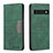 Funda de Cuero Cartera con Soporte Carcasa B01F para Google Pixel 7 Pro 5G Verde