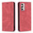 Funda de Cuero Cartera con Soporte Carcasa B01F para Motorola Moto G Stylus (2022) 4G Rojo