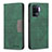 Funda de Cuero Cartera con Soporte Carcasa B01F para Oppo A94 4G Verde