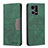 Funda de Cuero Cartera con Soporte Carcasa B01F para Oppo F21 Pro 4G Verde