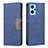 Funda de Cuero Cartera con Soporte Carcasa B01F para Oppo K10 4G Azul