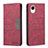 Funda de Cuero Cartera con Soporte Carcasa B01F para Samsung Galaxy A23s Rojo