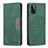 Funda de Cuero Cartera con Soporte Carcasa B01F para Samsung Galaxy A41 Verde