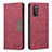 Funda de Cuero Cartera con Soporte Carcasa B01F para Samsung Galaxy S20 FE 5G Rojo