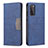 Funda de Cuero Cartera con Soporte Carcasa B01F para Samsung Galaxy S20 Lite 5G Azul