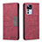 Funda de Cuero Cartera con Soporte Carcasa B01F para Xiaomi Mi 12T 5G Rojo