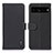 Funda de Cuero Cartera con Soporte Carcasa B01H para Google Pixel 7 Pro 5G Negro