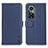 Funda de Cuero Cartera con Soporte Carcasa B01H para Huawei Honor 50 Pro 5G Azul