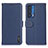 Funda de Cuero Cartera con Soporte Carcasa B01H para Motorola Moto Edge (2021) 5G Azul