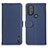 Funda de Cuero Cartera con Soporte Carcasa B01H para Motorola Moto G Play Gen 2 Azul