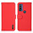 Funda de Cuero Cartera con Soporte Carcasa B01H para Motorola Moto G Pure Rojo