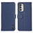 Funda de Cuero Cartera con Soporte Carcasa B01H para Motorola Moto G Stylus (2022) 4G Azul