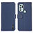 Funda de Cuero Cartera con Soporte Carcasa B01H para Motorola Moto G60s Azul