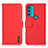 Funda de Cuero Cartera con Soporte Carcasa B01H para Motorola Moto G71 5G Rojo