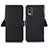 Funda de Cuero Cartera con Soporte Carcasa B01H para Nokia C210 Negro