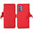 Funda de Cuero Cartera con Soporte Carcasa B01H para Nokia G310 5G Rojo