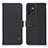 Funda de Cuero Cartera con Soporte Carcasa B01H para OnePlus Nord CE 2 5G Negro