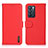 Funda de Cuero Cartera con Soporte Carcasa B01H para Oppo Reno6 5G Rojo