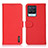 Funda de Cuero Cartera con Soporte Carcasa B01H para Realme 8 Pro Rojo