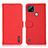 Funda de Cuero Cartera con Soporte Carcasa B01H para Realme C21 Rojo