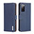 Funda de Cuero Cartera con Soporte Carcasa B01H para Samsung Galaxy S20 FE 4G Azul