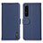 Funda de Cuero Cartera con Soporte Carcasa B01H para Sony Xperia 1 IV SO-51C Azul