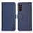 Funda de Cuero Cartera con Soporte Carcasa B01H para Sony Xperia 10 III SOG04 Azul