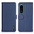 Funda de Cuero Cartera con Soporte Carcasa B01H para Sony Xperia 5 III Azul