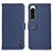 Funda de Cuero Cartera con Soporte Carcasa B01H para Sony Xperia 5 IV Azul