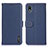 Funda de Cuero Cartera con Soporte Carcasa B01H para Sony Xperia Ace III SOG08 Azul