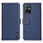 Funda de Cuero Cartera con Soporte Carcasa B01H para Vivo iQOO Z6 5G Azul