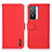 Funda de Cuero Cartera con Soporte Carcasa B01H para Vivo Y76s 5G Rojo