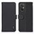 Funda de Cuero Cartera con Soporte Carcasa B01H para Xiaomi Redmi 11 Prime 4G Negro