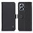 Funda de Cuero Cartera con Soporte Carcasa B01H para Xiaomi Redmi Note 11T Pro 5G Negro