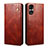 Funda de Cuero Cartera con Soporte Carcasa B01S para Huawei Honor 70 Pro 5G Marron